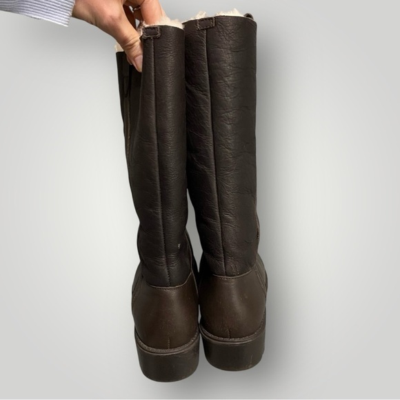 SANTANA Canada Shearling Boots Sz 8 Brown - Picture 10 of 13